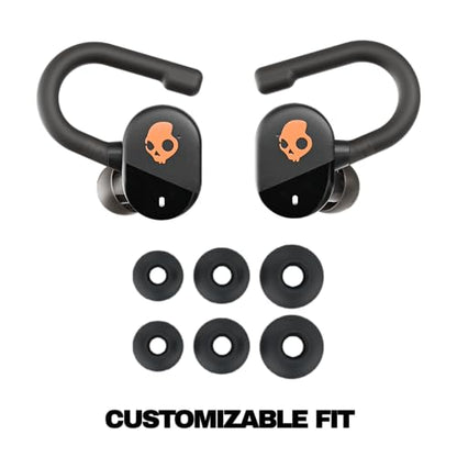 Skullcandy Push Play Active Wireless Earbuds - True Black/Orange - color: True Black/Orange