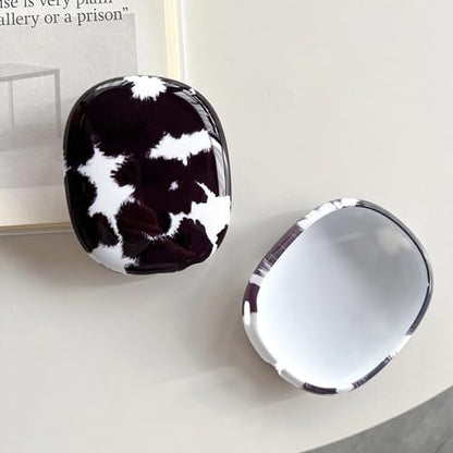 Case Compatible with AirPods Max Headphones, Soft TPU Cute Cow Pattern Anti-Scratch Protective Ear Cup Covers Headphone Cases for Woman Kids - color: cow