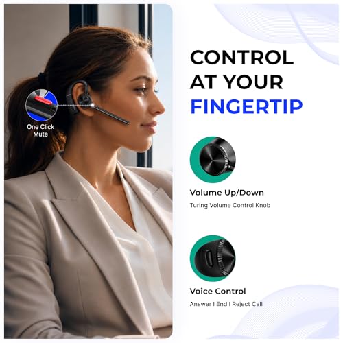 YealinkBH71 Workstation Pro Teams Certified Speaker and On Ear Bluetooth Headset BH71, Dongle, Charging Case, for Video/Mobile Phone Calls, Compatible with Zoom, UC Meet, Gold Support Plan, 1208654