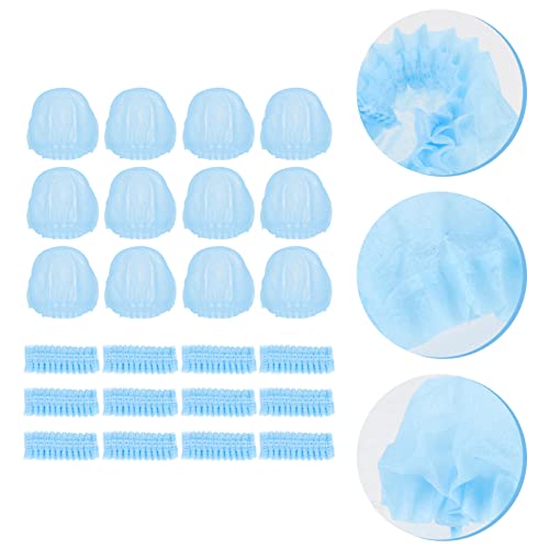 Vaguelly 200pcs Disposable Microphone Non-woven Windscreen Mic Cover for Handheld Microphones Protects Dirt for Karaoke Stage