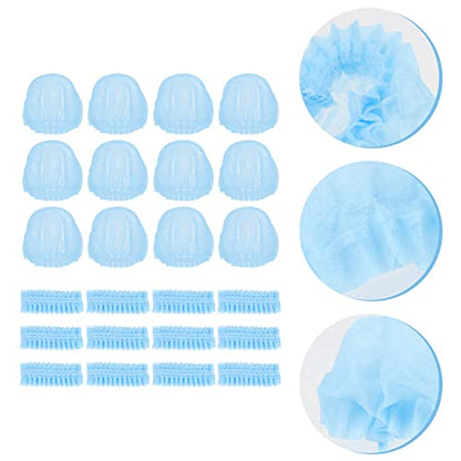Vaguelly 200pcs Disposable Microphone Non-woven Windscreen Mic Cover for Handheld Microphones Protects Dirt for Karaoke Stage