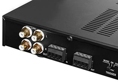 OSD Audio SMP500 클래스 D 서브 우퍼 앰프, 최대 전력 800W, 패시브 서브우퍼용 DSP가 있는 디지털 모노 앰프, LED 디스플레이/리모컨, LFE 라인 입력 - size: 500W DSP