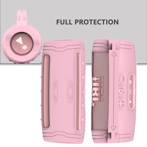 Silicone Cover Case for JBL Flip 7 Portable Bluetooth Speaker - color: Pink