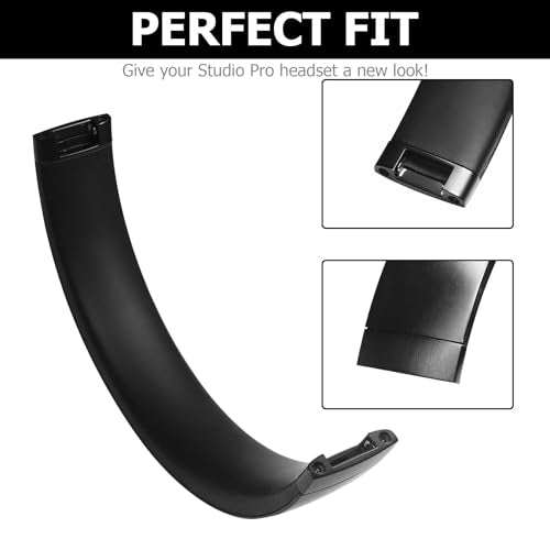 Studio Pro Hinge Replacement and Repair Kit Compatible with Beats Studio Pro (A2924) / Studio3 (A1914) Wireless Headphones – Durable Metal Folding Hinge Clip Cover Pin Set(Black) - color: Black