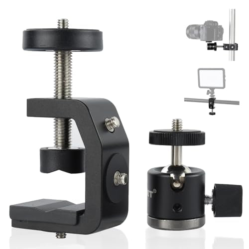 UTEBIT Super Clamp Mount with Mini Ball Head Mount, 30mm - size: 30mm