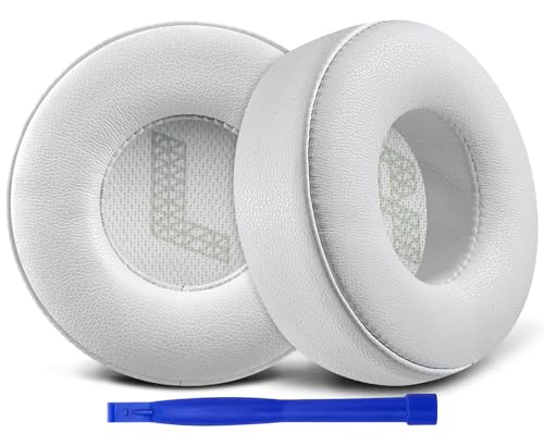 SOULWIT Replacement Earpads for JBL Live 670NC On-Ear Headphones(Do Not Fit Tune 670NC), Ear Pads Cushions with Soft Protein Leather and High-Density Noise Isolation Foam - Grey - color: Grey