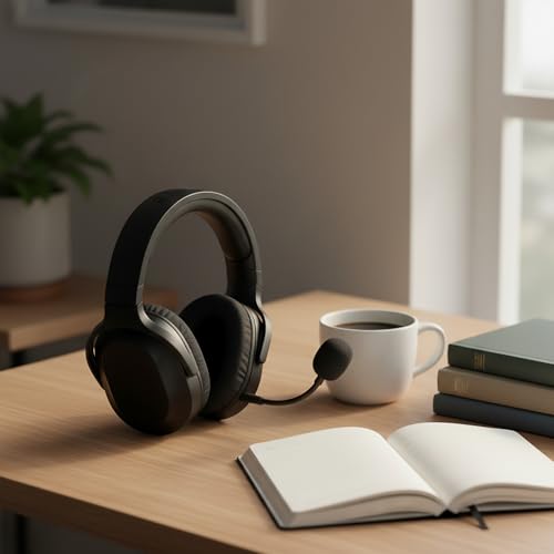 Replacement Game Mic Compatible with Razer Barracuda X Gaming Headsets, 3.5mm Detachable Noise Cancelling Gaming Boom Microphone with Foam
