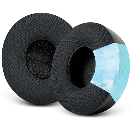 GVOEARS Ear Pads Replacement for Beats Solo 2 Solo 3 - Cooling Gel Earpad | Cushions for Solo 2/3 Wired Wireless Headphones Covers with Noise Isolation Memory Foam (Black) - color: Black Cooling