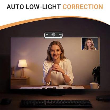 Webcam for PC,HD 1080P USB Plug-and-Play Computer Web Camera, HighDefinition Webcam for Desktop Laptop,Ideal for Online Class, Video ConferenceLive Streaming & Gaming - color: 1080P-white