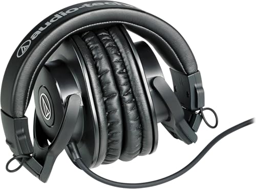 Audio-Technica ATH-M30x Professional Studio Monitor Headphones,Black,(Pack of 2) - size: ATH-M30X (Pack of 2)