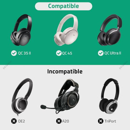 Geekria Shield Headphones Case Compatible with Bose QC Ultra/45/35 Gaming/35 II, 700, Replacement Protective Hard Shell Travel Carrying Bag with Cable Storage (Black) - color: Black