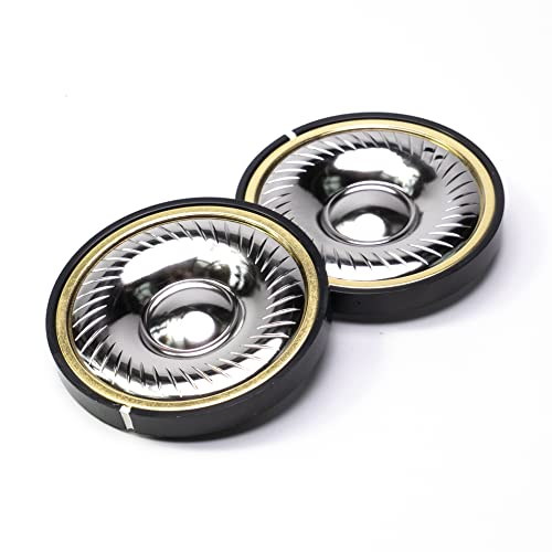 Titanium Diaphragm Headphone Speaker Driver - Compatible with Logitech G Pro X, AKG K371 K361 K545, Sennheiser HD380 PRO, Hyperx Cloud Revolver Headphones - 50mm Diameter, 32 Ohms Impedance