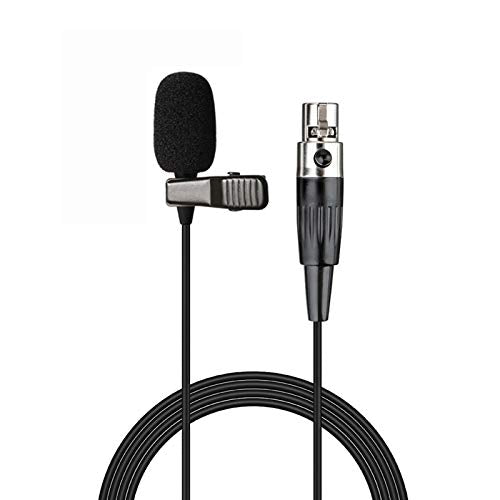 Lavalier Microphone Lapel Microphone Compatible with Shure Wireless Transmitter - Unidirectional Condenser Mic - Mini XLR TA4F Plug - size: Mini XLR TA4F Plug for Shure Only