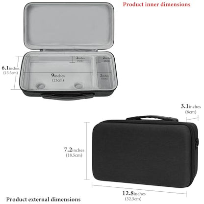 GEEKRIA Audio Interface Carrying Case, Hard Shell Travel Bag Compatible with Solid State Logic SSL 2 MKII/SSL 2 Plus MKII (Dark Gray)