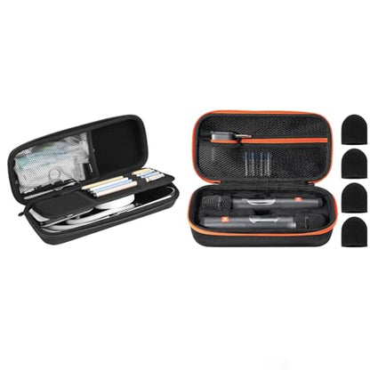 ProCase Stethoscope Hard Carrying Case Bundle with Microphone Case for JBL Speaker Wireless Two Microphone System