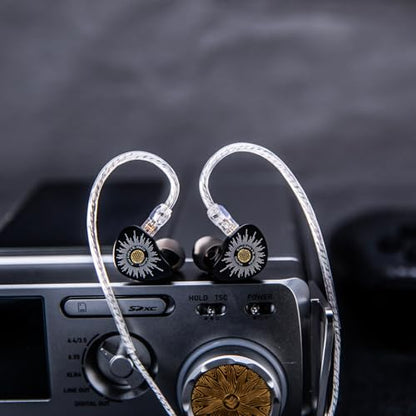 Kiwi Ears x B_Media Chorus in Ear Monitor, DLC Diaphragm Dynamic Driver IEM (3.5mm No Mic)+Kiwi Ears SONICAP Waterproof IEM Hard Case (Black)