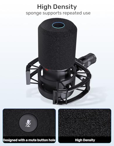 Custom Built for SoloCast Shock Mount with Screw Adapter, Anti-Vibration | Upgrade Elastic Suspension & Holder Clip, for HyperX SoloCast, Mic Stand, Podcast, Streaming, Improves Sound & Recording. - size: HyperX SoloCast Shock Mount