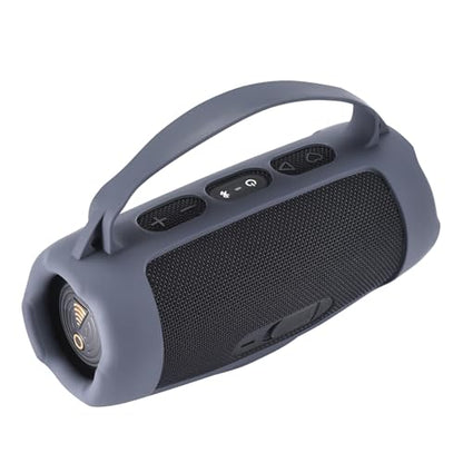 Silicone Case Cover for JBL Charge 5 Wi-Fi/Charge 5 Portable Bluetooth Speaker Protective Sleeve Skin Travel Carrying Case Replacement with Shoulder Strap Wireless Speaker Accessories(Blue) - color: BLUE