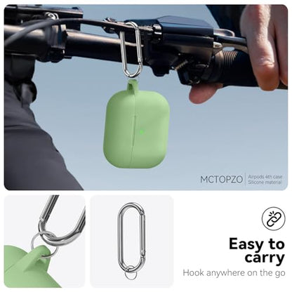 for AirPods Pro 3 Case 2025,Come with Cleaner Kit,Magnetic Teal | Silicone Protective Cover for Airpod Pro 3rd Generation Case with Keychain,for Women Men,One-Piece Design,Shockproof,Magnetic - color: A1-Magnetic Pastel Green