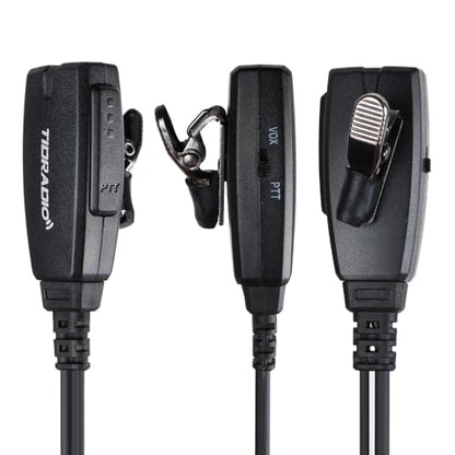 TIDRADIO Walkie Talkie Earpiece with Mic 2 Pin Acoustic Tube Headset TD-M8s TD-V2 TD-H3 TD-H8 H-777 RT21 RT22 RT68 Baofeng UV-5R Mini BF-F8HP 5RM UV-5G UV-32 DM-32 GM21 2 Way Radio-2 Pack - style: 2 Pack Acoustic Tube Earpiece