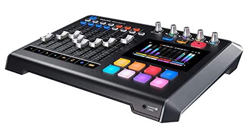 TASCAM Mixcast 4 Podcast Streaming Mixer, Recorder, and USB Audio Interface — Four XLR/TRS Mic Inputs, Touch Screen and Editing Software Included | Recorder, USB Audio Interface - Four XLR/TRS Mic Inputs, Touch Screen and Editing Software Included - style