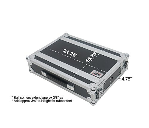 OSP Cases | ATA Road Case | 2-Space Effects Rack | 10" Deep | RC2U-10 - size: 2 Space, 10"