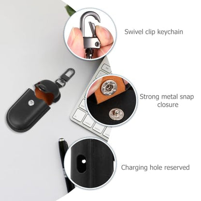 Holibanna Portable Earphone Storage Case for Earbuds 3I, Scratch-Resistant Earphone Holder with Waterproof Cover, Black Protective Bag for Travel and Daily Use