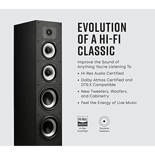 Polk Audio Monitor XT70 Large Home Tower Speaker (Single, Midnight Black) - style: Large Tower Speaker (XT70)