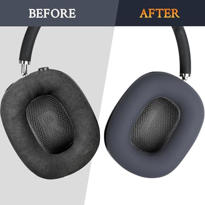 SOULWIT Sweat Proof Silicone Ear Cover for AirPods Max, Comfortable Fit for Gym Exercise, Easy to Clean, No Sound Quality Loss - Navy Blue - color: Navy Blue