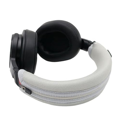 Quick Detach Zippers Headband Cover for MDRM1 Over Ear Headphones Headbeam Breathable Meshes Cushion Protectors Sleeve