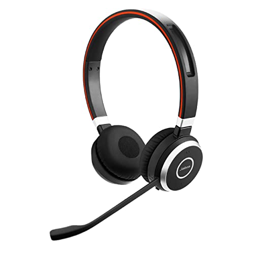 Jabra Evolve 65 SE Link380a MS Stereo- Bluetooth Headset with Noise-Cancelling Microphone, Long-Lasting Battery and Dual Connectivity - Works with All Other Platforms - Black - size: MS Teams, style: Stereo