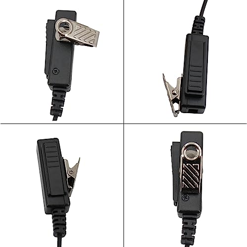 2Pcs Acoustic Tube Earpiece Headset with PTT Mic Fit for Motorola SL300 SL7550 SL7550e SL3500e TLK100 SL1600 SL2600 SL7580e SL7590e SL8550e SL4000 SL1K SL1M Two Way Radio