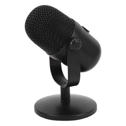 Focket USB Microphone, Plug and Play Metal Condenser Noise Cancelling RGB Lighting Podcast Microphone, Streaming with USB Cable for Laptop Studio Gaming Streaming