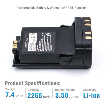PMNN4403 Battery for Motorola APX7000 APX6000 APX8000 SRX2200N Radio Battery NNTN8930 Pmnn4486a NNTN7038A NNTN7038B 2650mAh