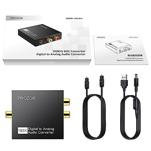 PROZOR 디지털 투 아날로그 오디오 컨버터 - size: Aluminum Alloy Shell, style: 2.0CH PCM