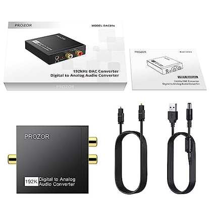 PROZOR 디지털 투 아날로그 오디오 컨버터 - size: Aluminum Alloy Shell, style: 2.0CH PCM