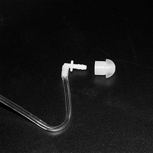 HYS Security Radio Surveillance Headset Earpiece with Clear Acoustic Coil Tube Earbud Audio Kit for YAESU/Vertex Radio VX-6 VX-7E VX-120 VX-127 Alinco Icom (3.5mm S/P 4C Thread)