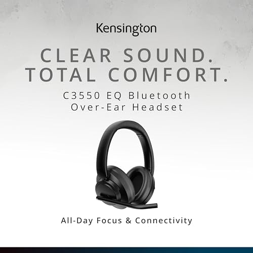 Kensington C3550 EQ Wireless Bluetooth Over-Ear Computer Headset K97466WW
