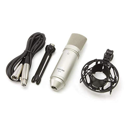 Tascam TM-80 Large Diaphagm Condenser Microphone,Silver
