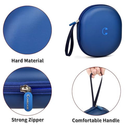 Comecase Headphone Case for JBL Tune 770NC，for JBL Live, 770NC, 660NC, 650B | Adjustable Divider, Cable Space and Carry Handle for Commuting, Gym and Travel, Students and Music Lovers, Case Only - Blue - color: Dark Blue
