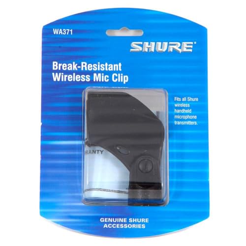 Shure WA371 Microphone Clip for all Shure Wireless Handheld Transmitters (Pack of 2) - size: 1 Count (Pack of 2)