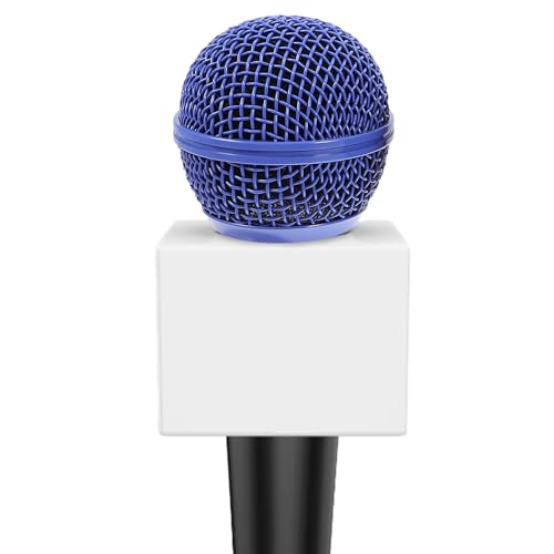 ERINGOGO 4-Pack Microphone Grille Replacement Mesh Mic Grill Heads 1.96 Inch Colored Mic Covers Noise Reduction Mesh Microphone Grille Ball Head Replacement for Wireless and Wired Mics