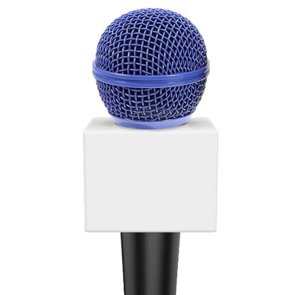 ERINGOGO 4-Pack Microphone Grille Replacement Mesh Mic Grill Heads 1.96 Inch Colored Mic Covers Noise Reduction Mesh Microphone Grille Ball Head Replacement for Wireless and Wired Mics