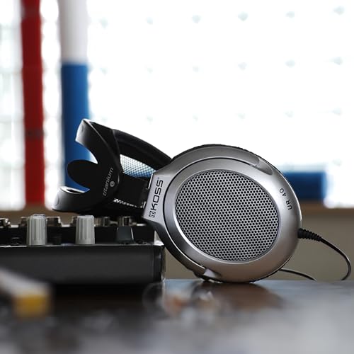 Koss UR40 Collapsible Over-Ear Headphones, Silver, Retro Style, Wired Plug