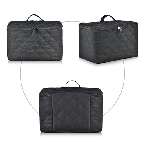 Digital Hand Mixer Carrying Bag for KitchenAid 5/6/ 7/9 Ultra Power Speed Hand Mixers, Portable Travel Storage Case Bag with Handle for Kitchen Aid Mixer Accessories (Box Only) (Black)