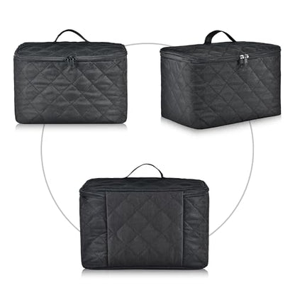 Digital Hand Mixer Carrying Bag for KitchenAid 5/6/ 7/9 Ultra Power Speed Hand Mixers, Portable Travel Storage Case Bag with Handle for Kitchen Aid Mixer Accessories (Box Only) (Black)