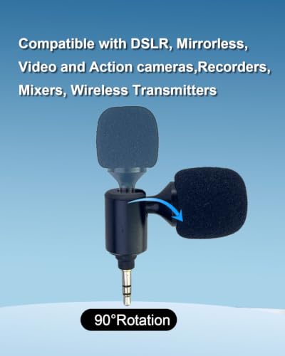3.5mm Mini 3 Pole Omnidirectional Mic for DJI Mic 1/2