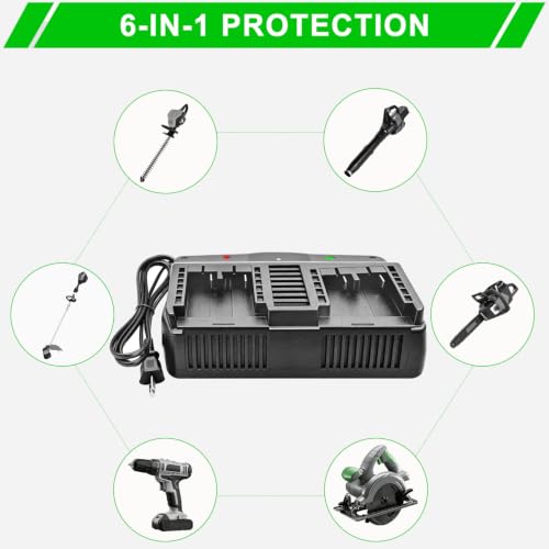 DTK 24V 3A Dual Charger Compatible with Flex 24V Charger Lithium Batteries Rapid Ultra Turbo Battery Charger