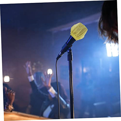 SHOWERORO 200pcs Disposable Microphone Covers Moisture-resistant Mic Protectors for Ktv Conferences and Performances Saliva and