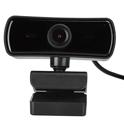 1080P Webcam, USB Webcam with Microphone USB Computer Web Camera, Plug and Play for Live Broadcast Net Class Conferencing Video Calling (Black)